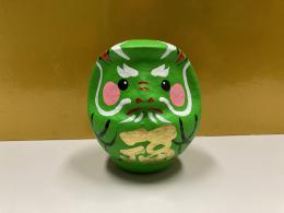 干支だるま　辰　黄緑　【受注生産】