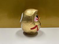 干支だるま　巳　ゴールド